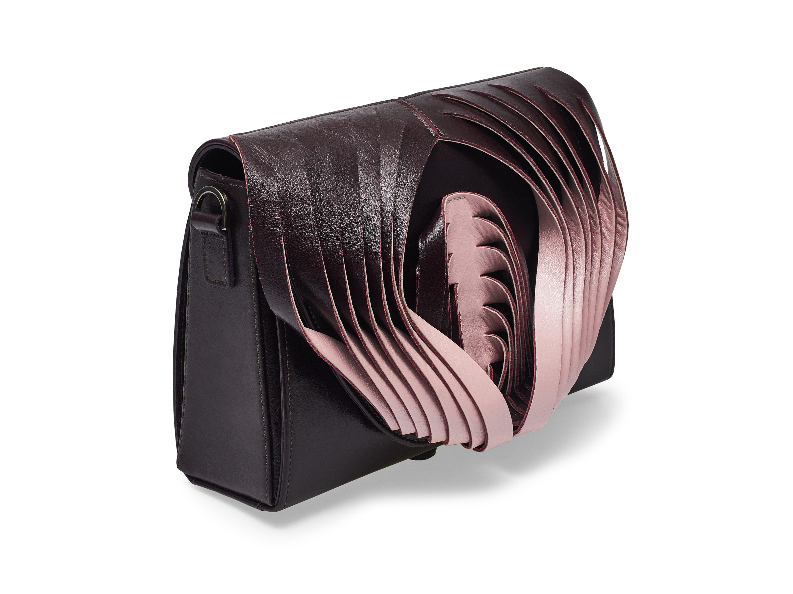 Golovina Angel Wing & Heart bag marsala and pink