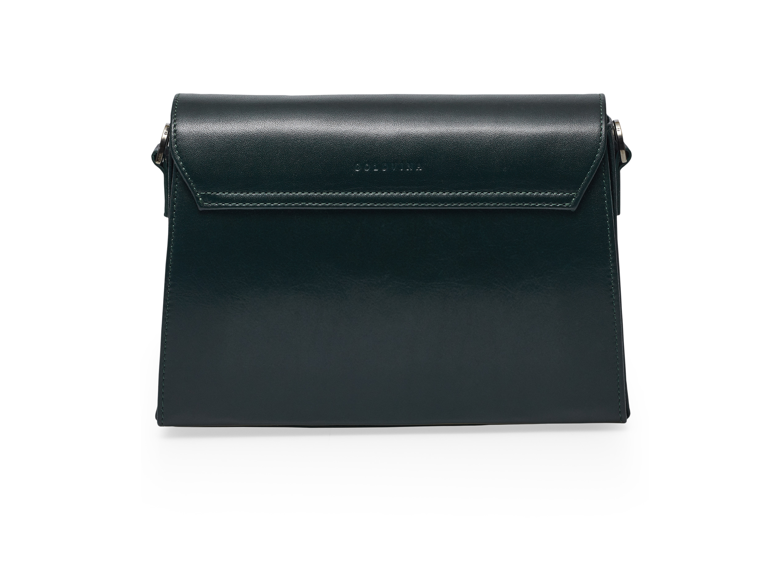 Golovina-Angel Wings & Heart bag emerald green and grey