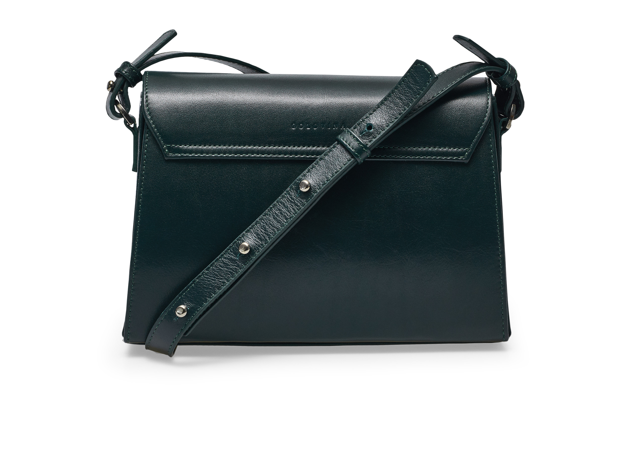 Golovina-Angel Wings & Heart bag emerald green and grey