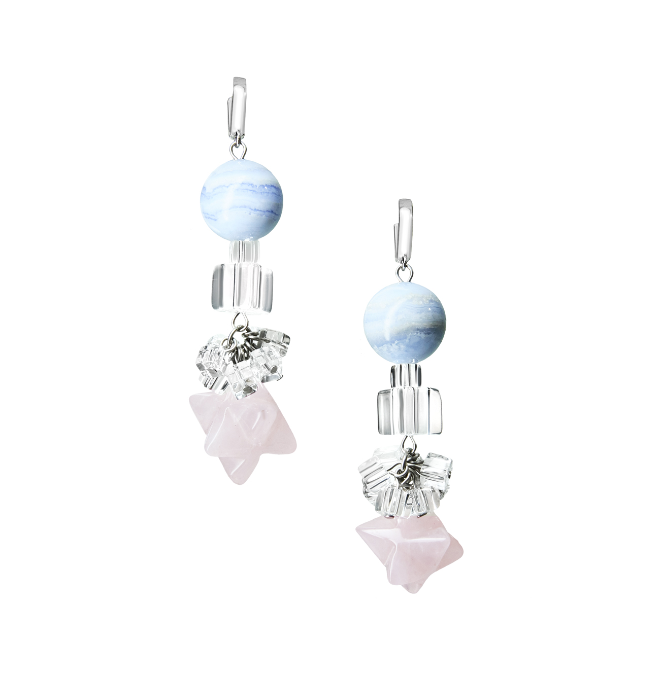 Golovina accessories ювелирная бижутерия серьги Angel из натуральных камней