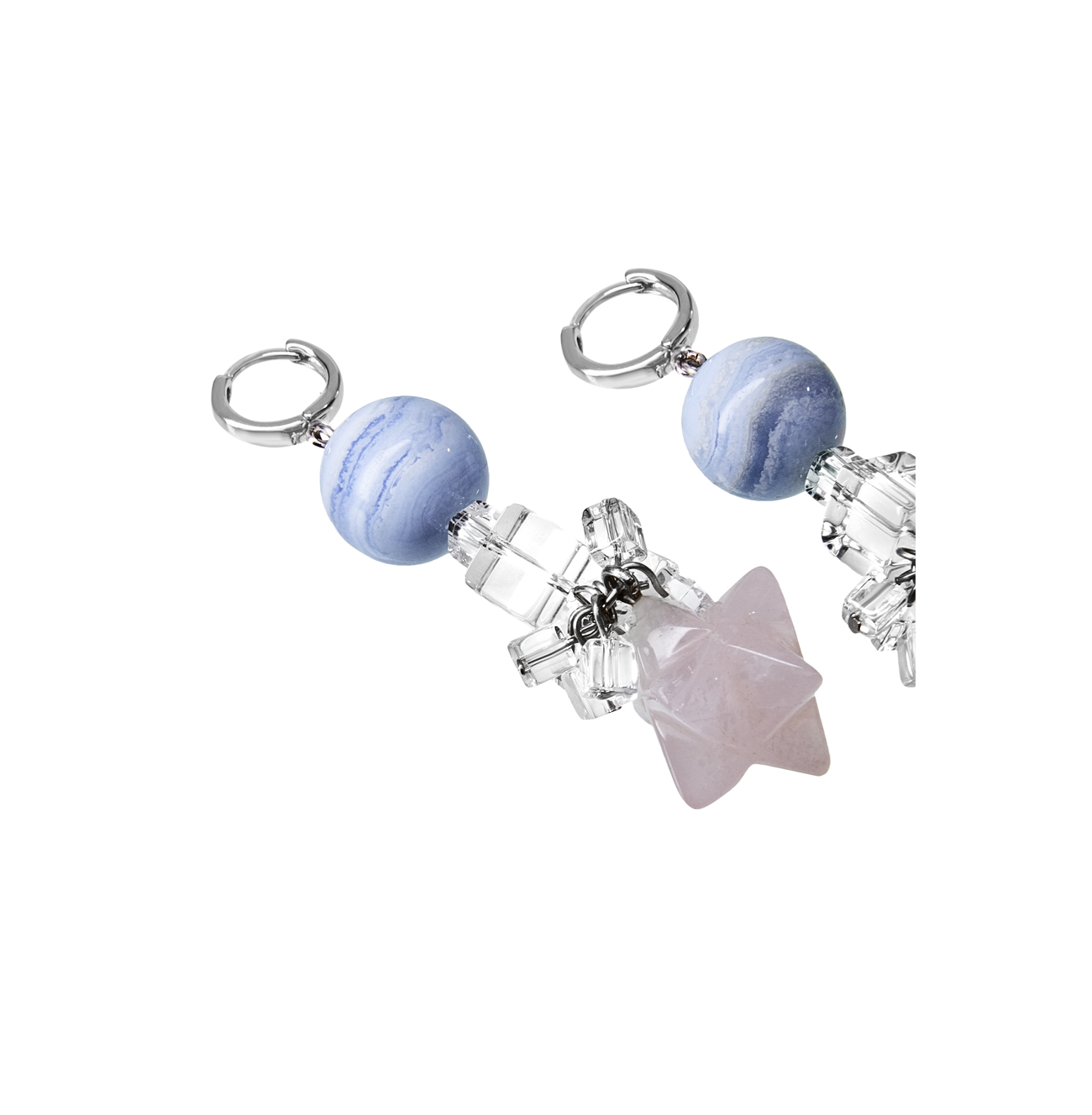 Golovina accessories ювелирная бижутерия серьги Angel из натуральных камней