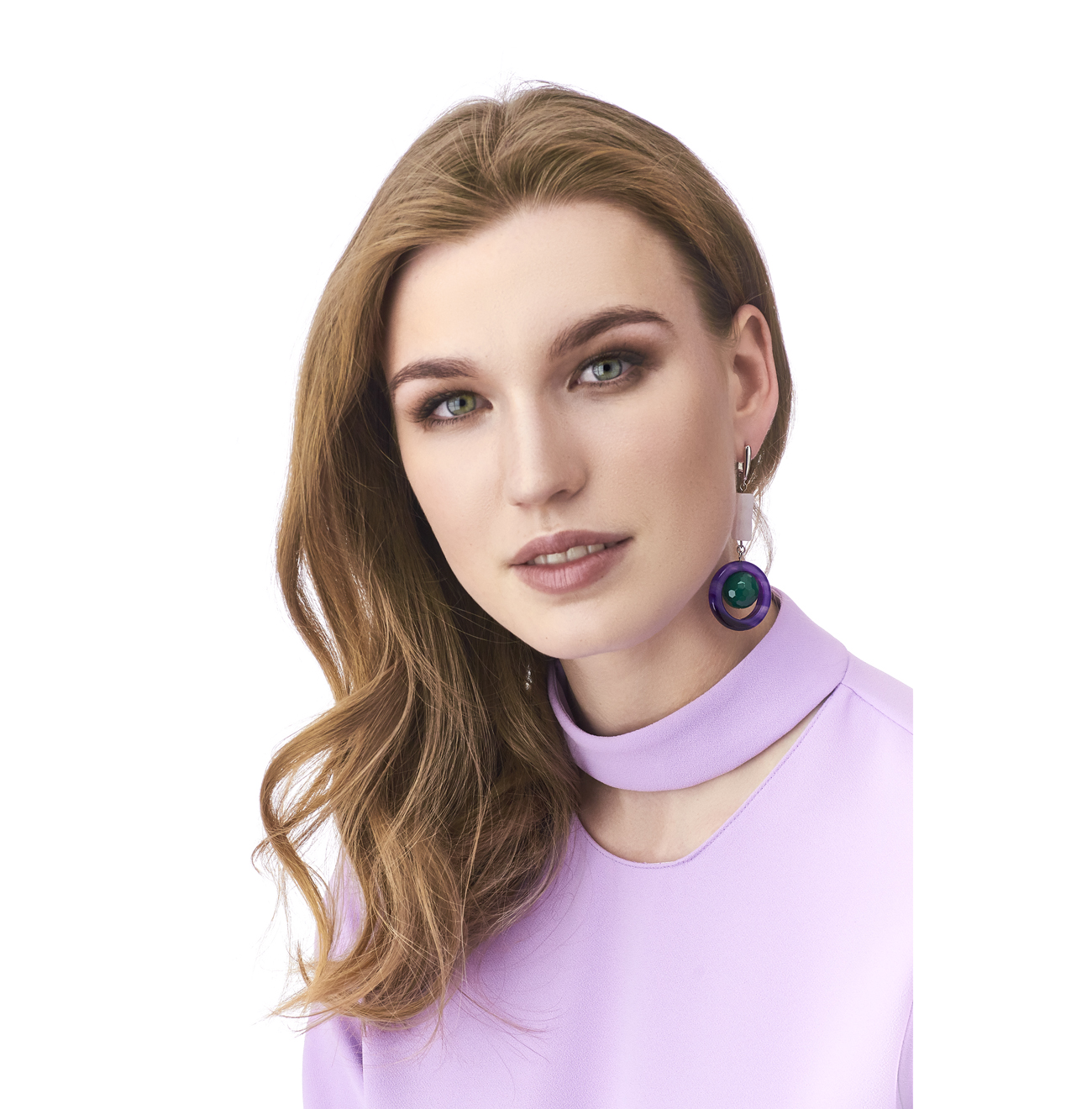 Golovina accessories ювелирная бижутерия серьги Audrey из натуральных камней