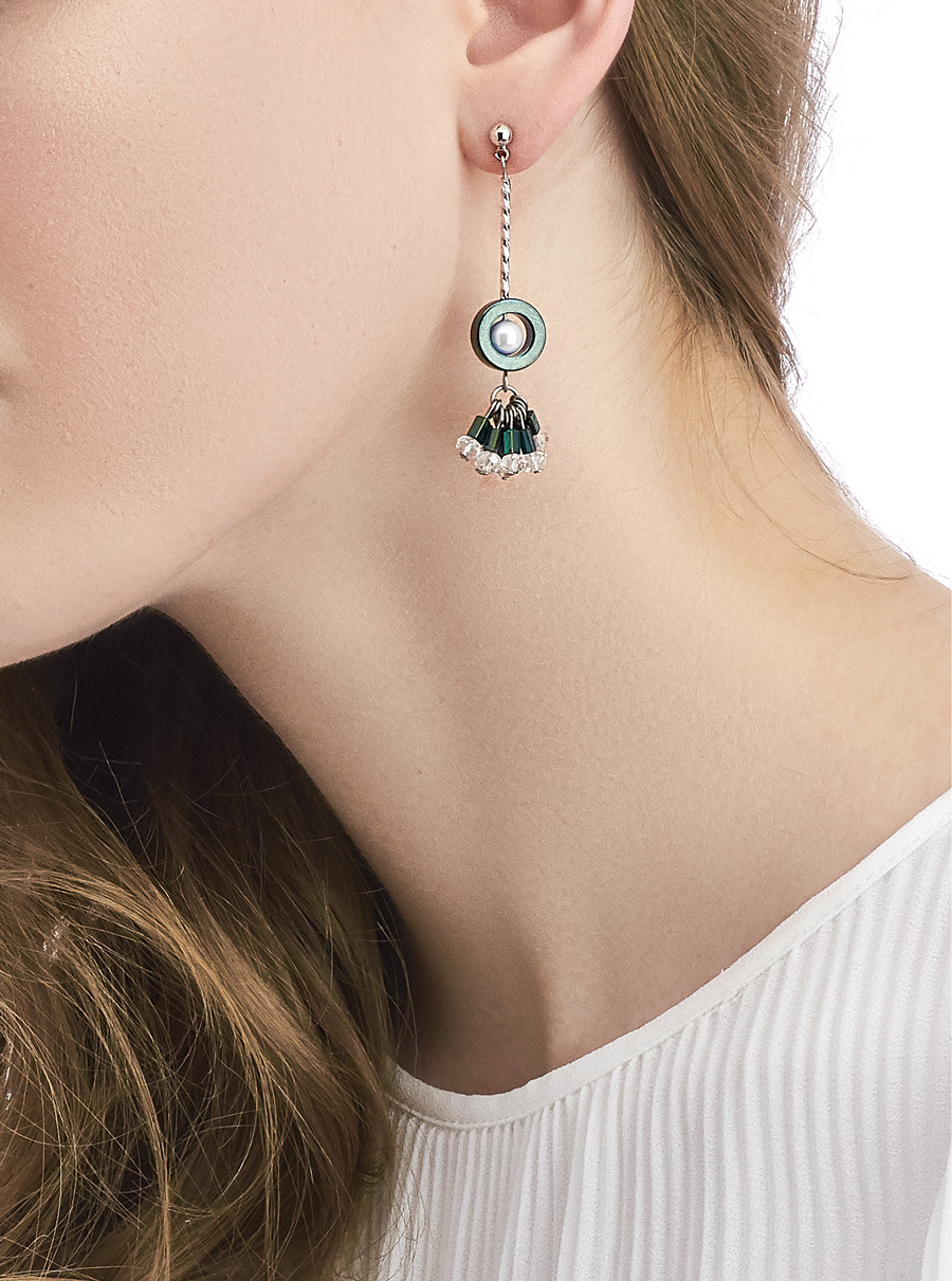 Golovina accessories ювелирная бижутерия серьги Daisy из натуральных камней