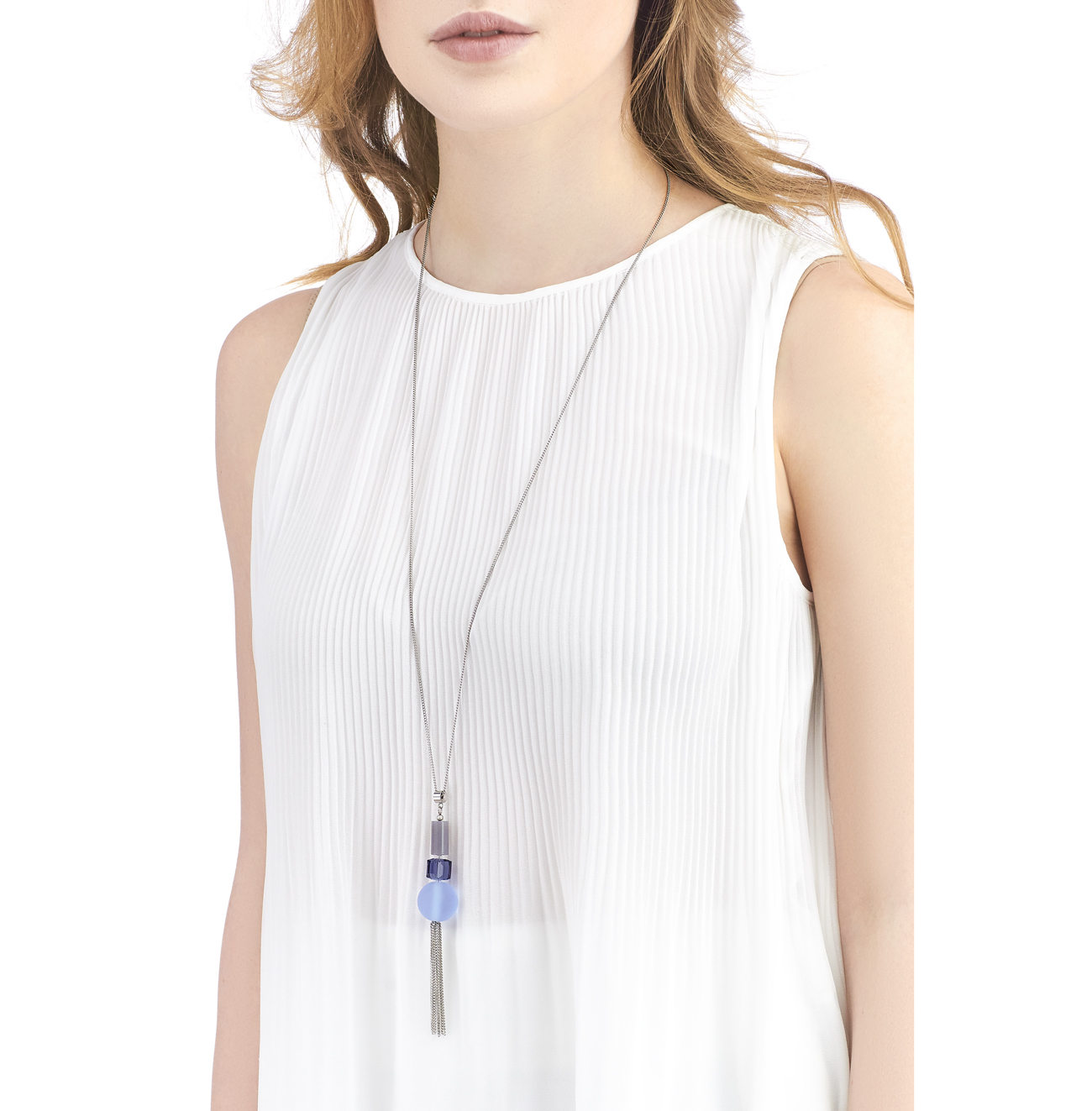 Golovina accessories ювелирная бижутерия колье Delia lilac из натуральных камней