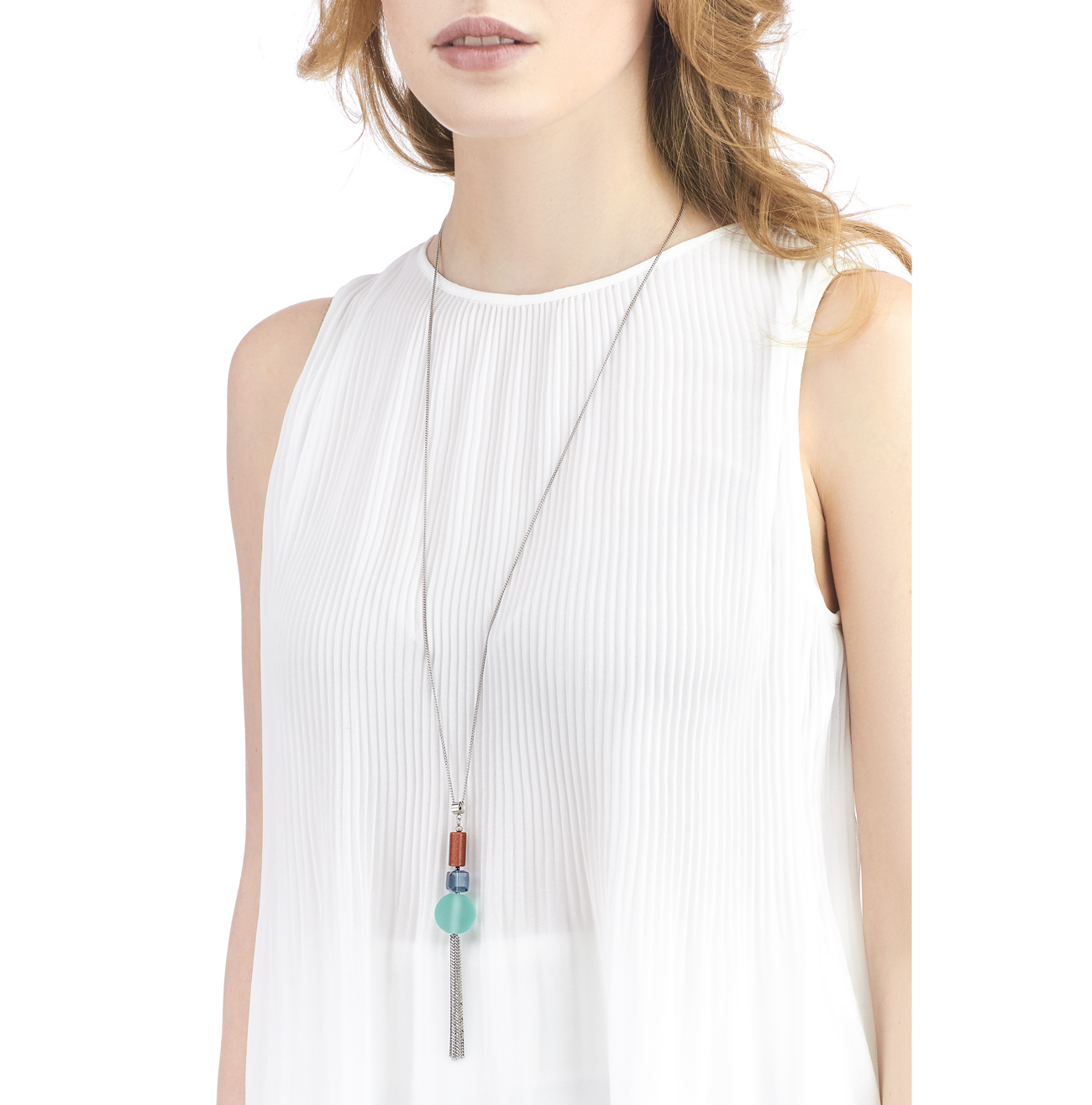 Golovina accessories ювелирная бижутерия колье Delia turquoise из натуральных камней