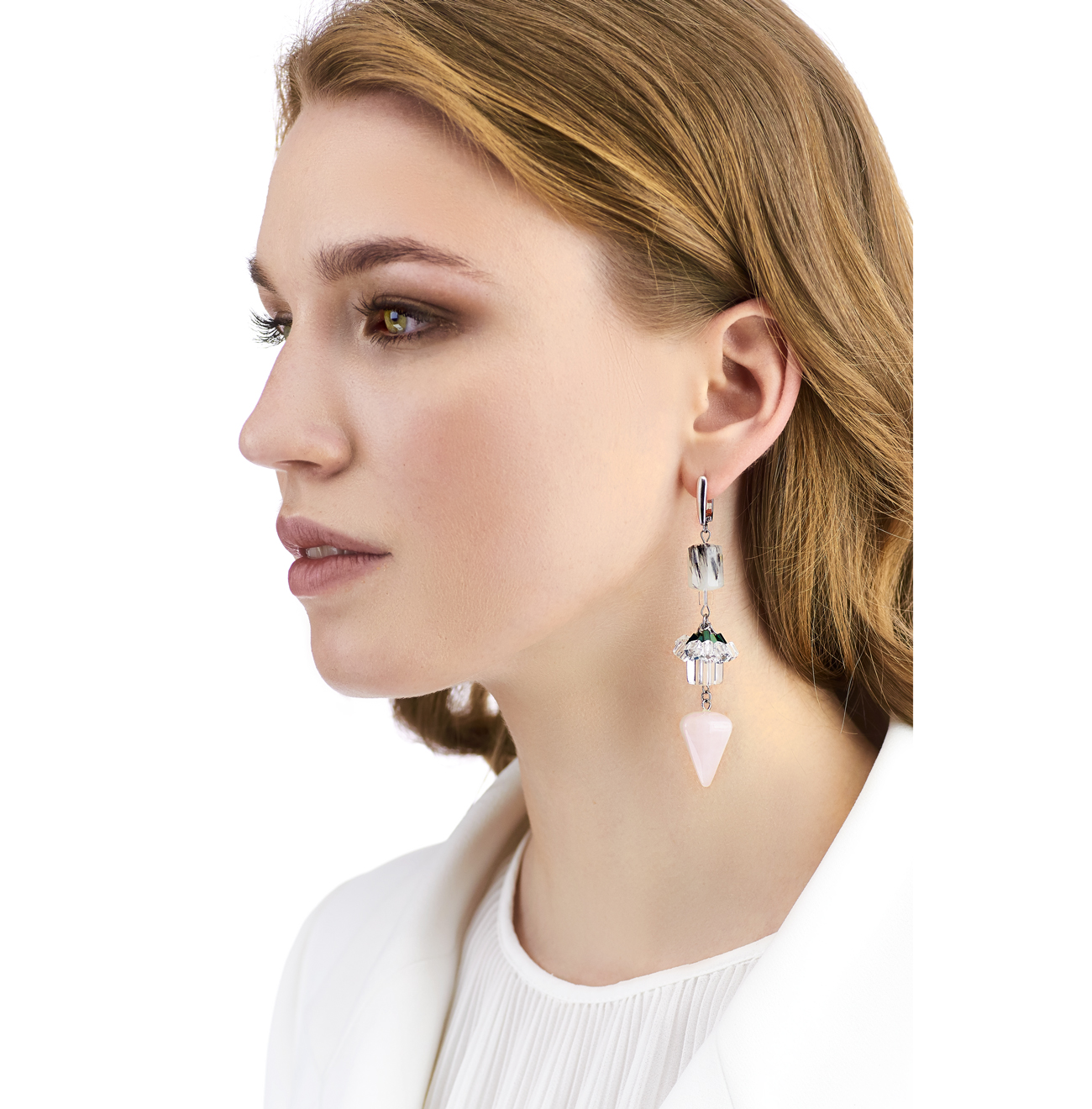 Golovina accessories ювелирная бижутерия серьги Gia из натуральных камней