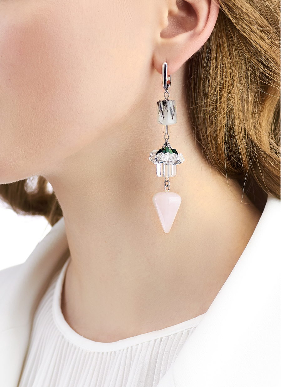 Golovina accessories ювелирная бижутерия серьги Gia из натуральных камней