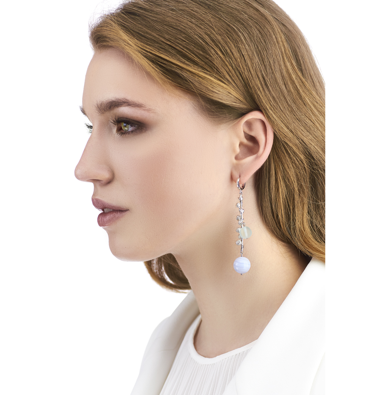 Golovina accessories ювелирная бижутерия серьги Nola из натуральных камней