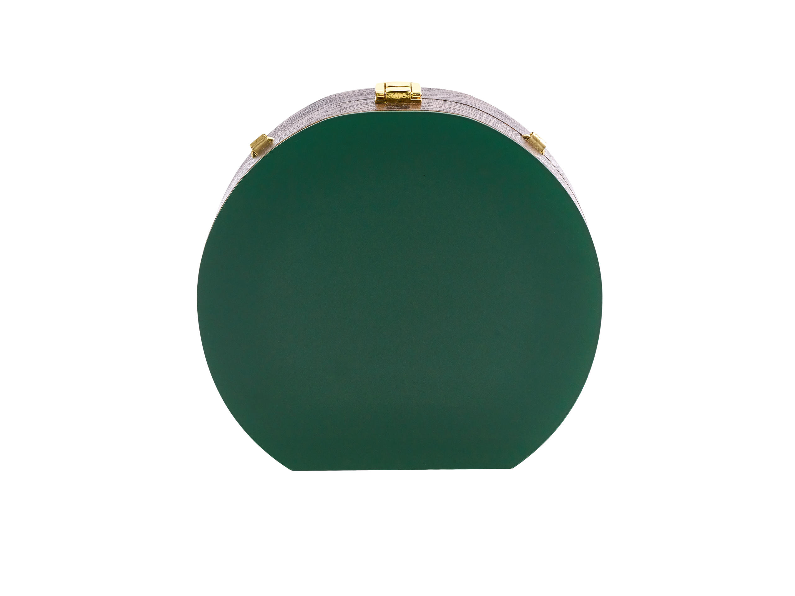 Golovina match ball clutch bag bottle green and gold