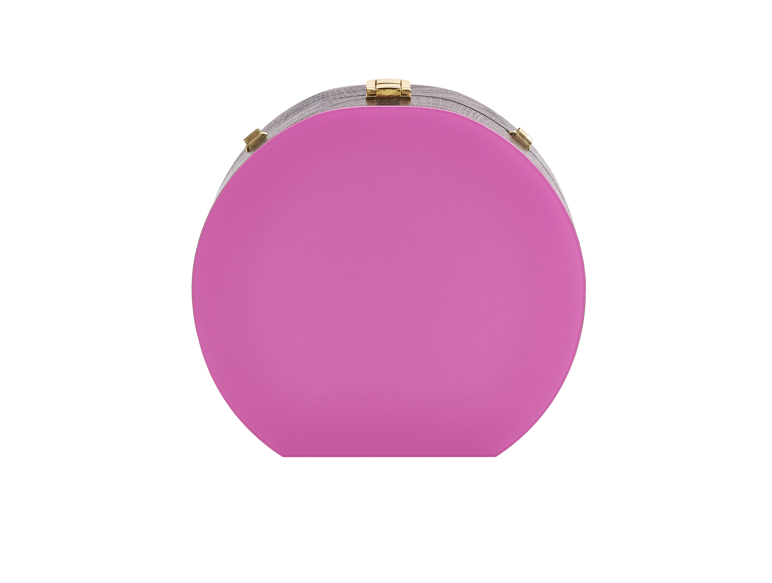 Golovina match ball clutch bag fuchsia and gold
