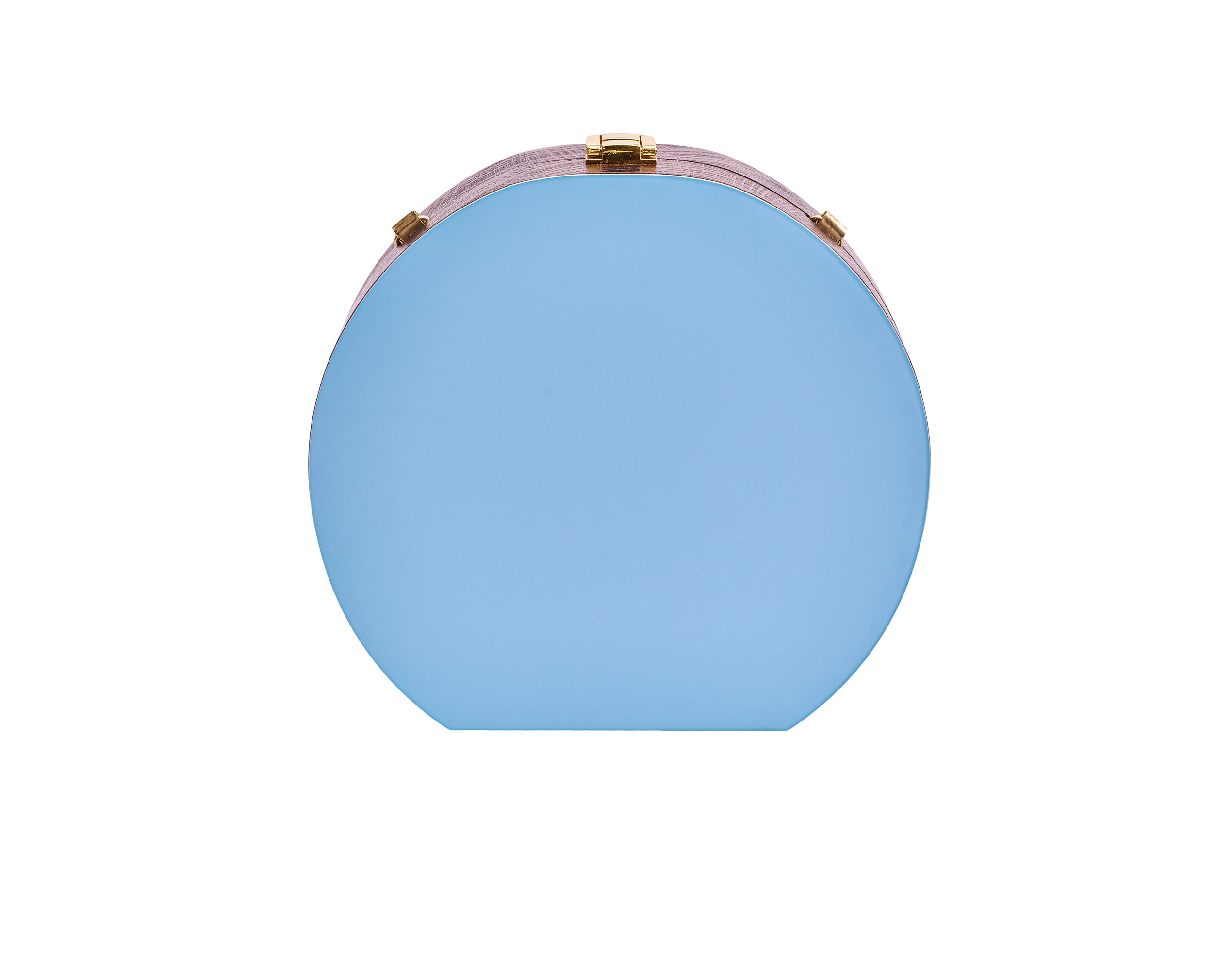 Golovina match ball clutch bag lime and blue