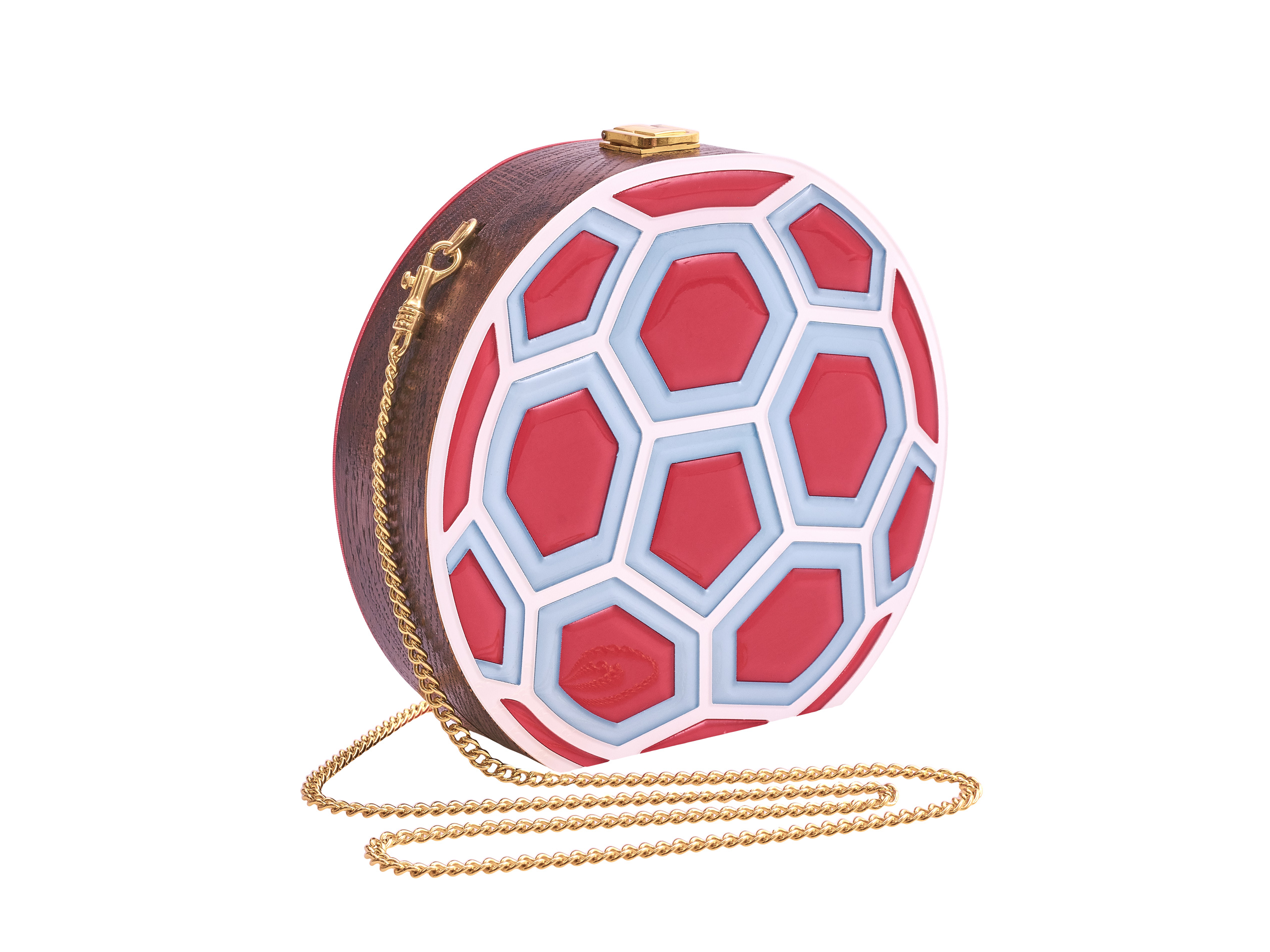 Golovina match ball clutch bag red and blue