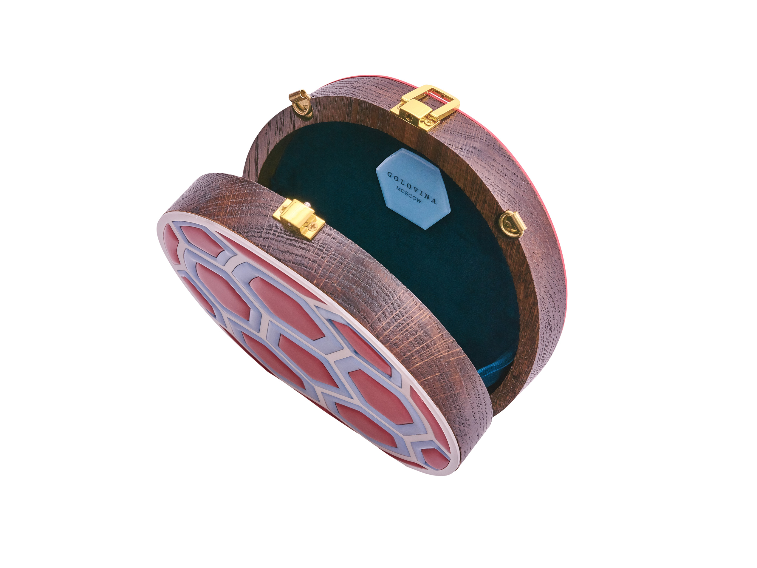 Golovina match ball clutch bag red and blue