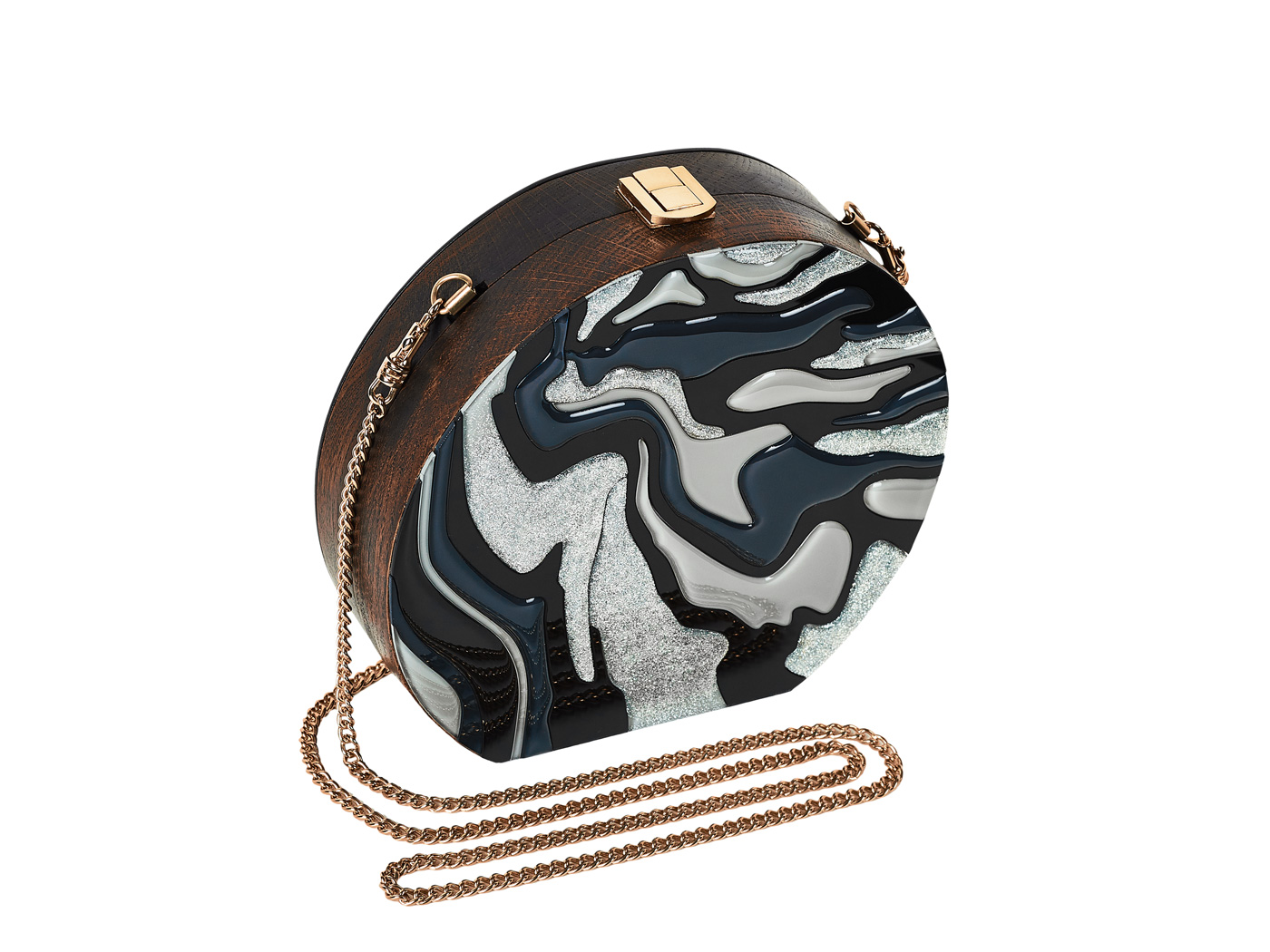 Golovina-marble-clutch-bag-black-and-grey-3