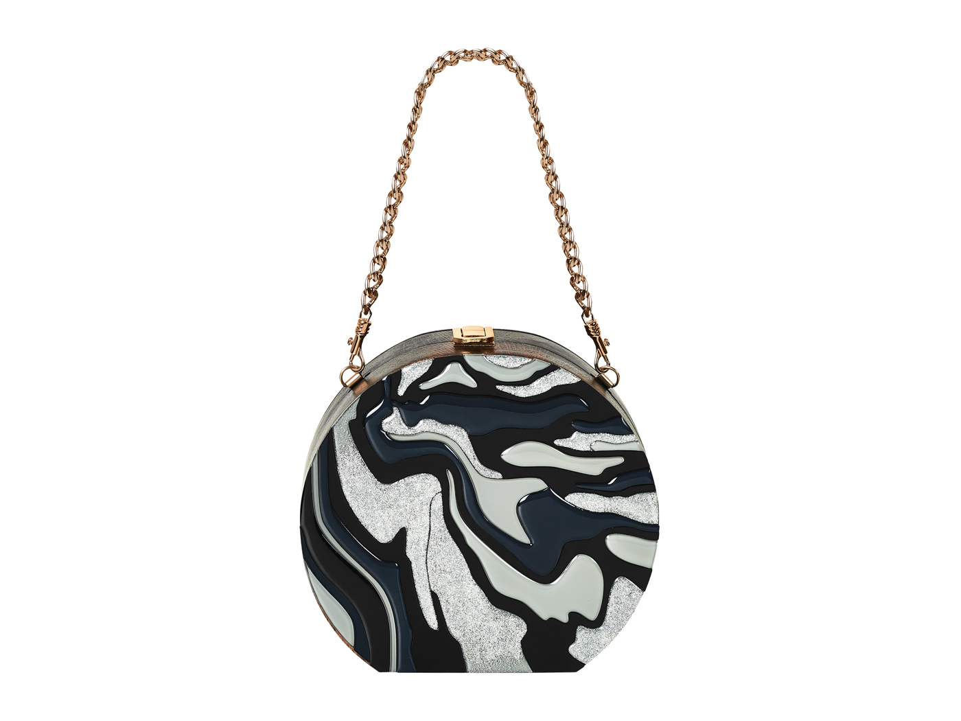 Golovina-marble-clutch-bag-black-and-grey-4