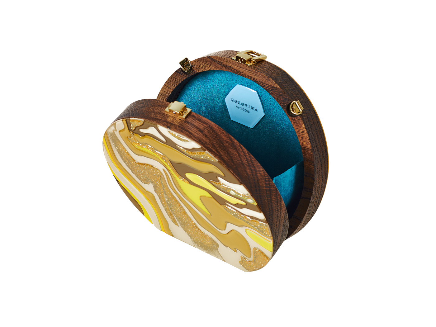 Golovina-marble-clutch-bag-mustard-and-yellow-5