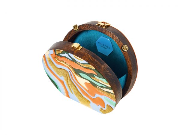 Golovina-marble-clutch-bag-orange-and-blue-5