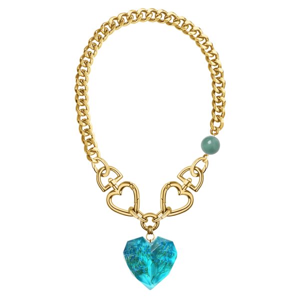 Turquoise heart deals necklace